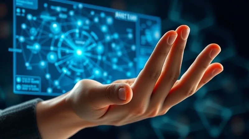 A photorealistic image of a human hand interacting with a holographic interface, displaying real-time data analysis and trend monitoring of misinformation spread. The interface shows a complex network of information, with hotspots of false claims being identified and countered. Professional photography, 8K, cinematic lighting, sharp focus, depth of field, shot on a high-end DSLR. No text or logos. A photorealistic image of a human hand interacting with a holographic interface, displaying real-time data analysis and trend monitoring of misinformation spread. The interface shows a complex network of information, with hotspots of false claims being identified and countered. Professional photography, 8K, cinematic lighting, sharp focus, depth of field, shot on a high-end DSLR. No text or logos.